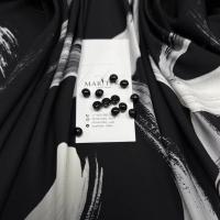 Шёлк со стилизованным принтом от бренда Chanel