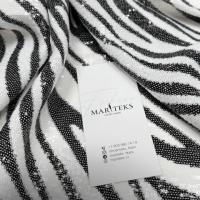 Пайетки на сетке D&G с анималистическим принтом