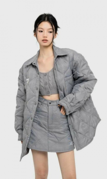 Курточная Alta Moda. Цвет жемчужно-серый