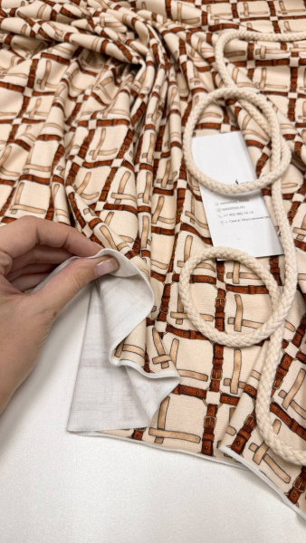 Облегченное джерси Hermes со стилизованным принтом